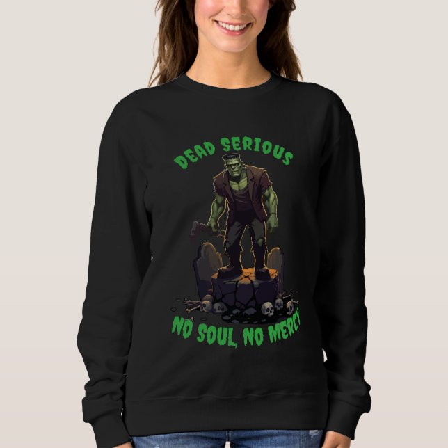 Camiseta 🖤 Black Frankenstein Halloween Sweet 💀 🎃 U (Frente)