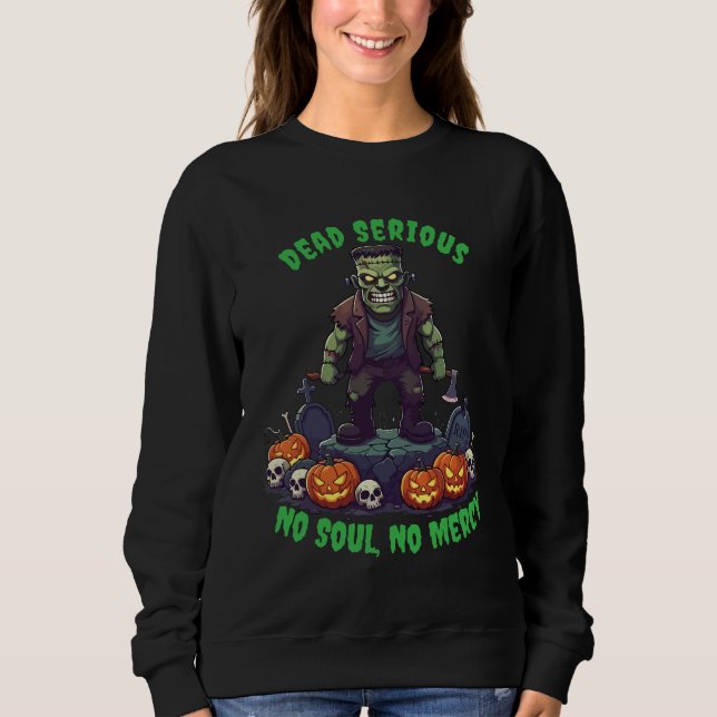 Camiseta 🖤 Black Frankenstein Halloween Sweet 💀 🎃 U (Frente)