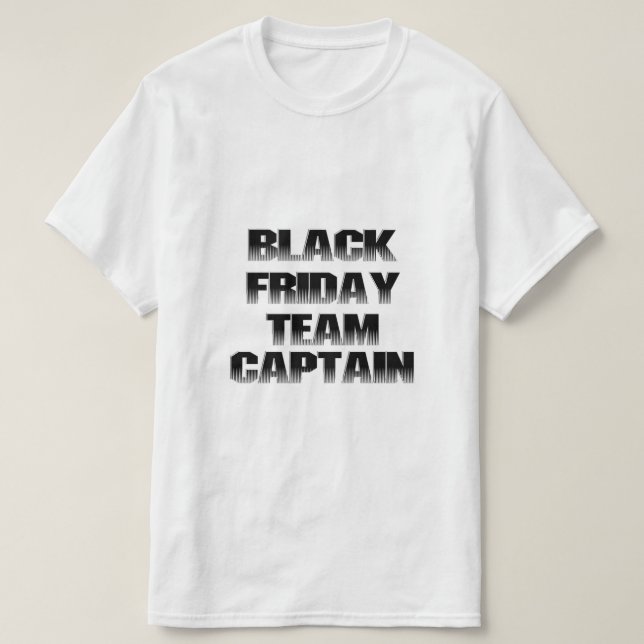 Camiseta Black Friday Team Captain (Frente do Design)