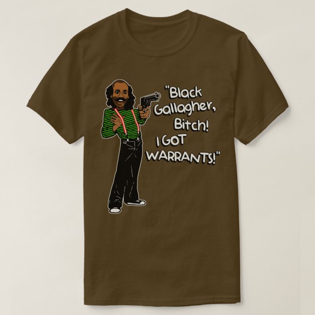 Camiseta Black Gallagher, tenho garantias. (Frente do Design)