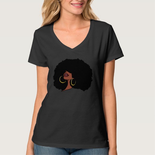 Camiseta Black Girl Afro (Frente)