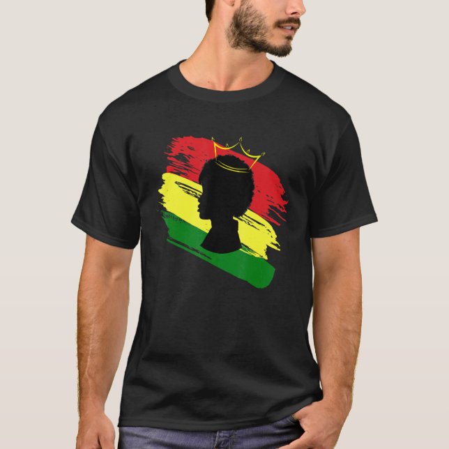 Camiseta Black Girl Magic African Queen Melanin Girl (Frente)