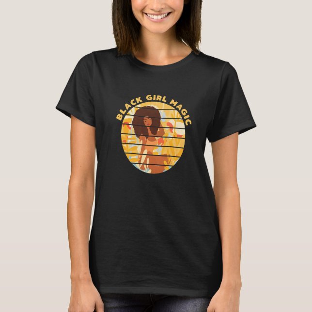 Camiseta Black Girl Magic Afro Diva Melanin Queen (Frente)
