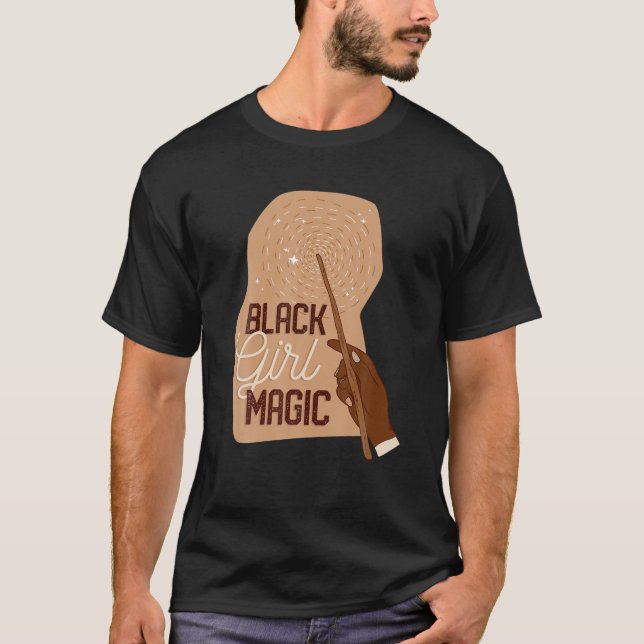 Camiseta Black Girl Magic Black History BHM African (Frente)