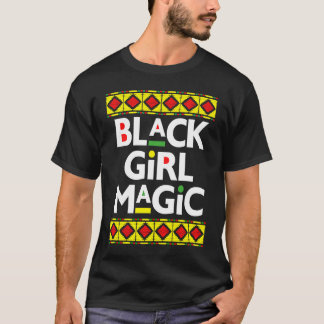 Camiseta Black Girl Magic Brown Skin Girls Back History Pri