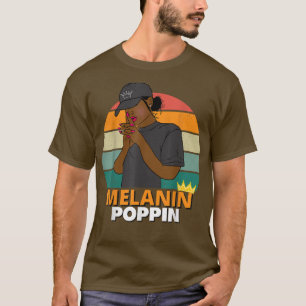Camiseta Black Girl Magic Melanin Women Afro Americano