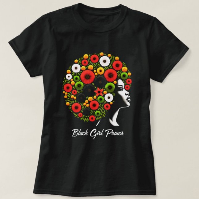 Camiseta Black Girl Power Personalizado (Criador carregado)