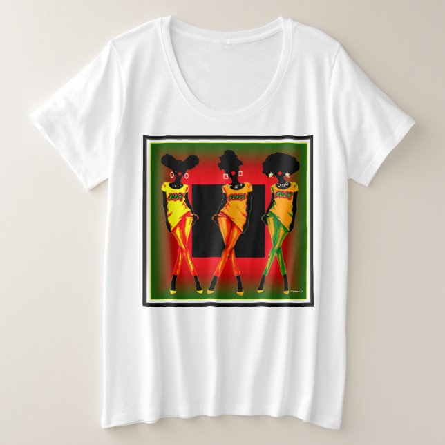 Camiseta Black Girls Rock Silhouette (Frente do Design)