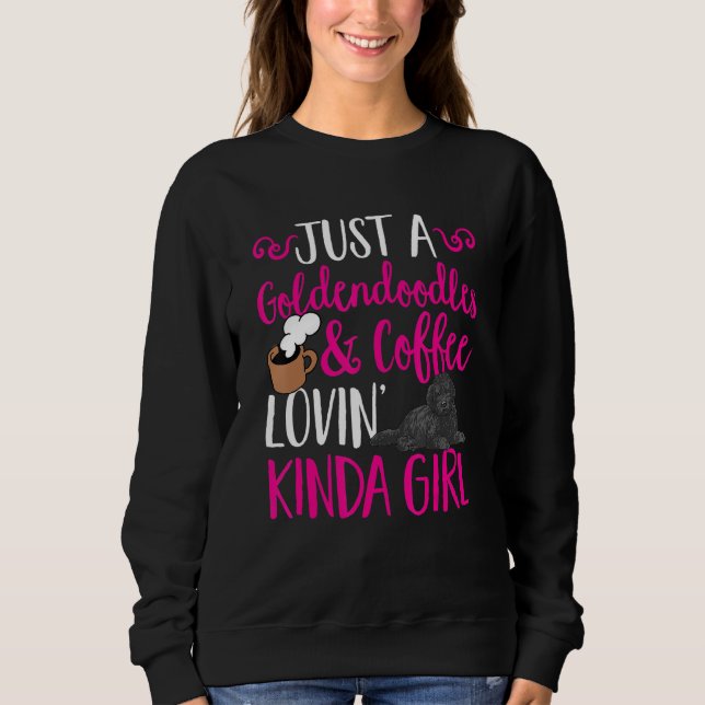 Camiseta Black Goldendoodle Coffee Dood Doodle Mom (Frente)
