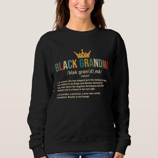 Camiseta Black Grandma Definition Black Grandma Black Histo (Frente)