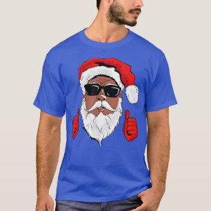 Camiseta Black Hip Hop Santa Claus African American Papais 