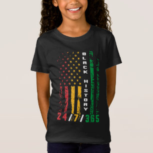 Camiseta Black History 247365 African American Flag Africa
