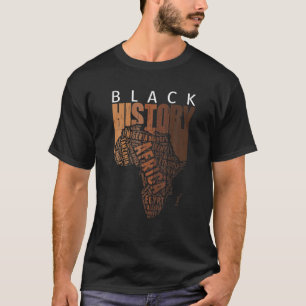 Camiseta Black History Africa Map Melanin Proud 2022
