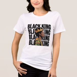 Camiseta Black History Black King Pai Afro Melanin Men