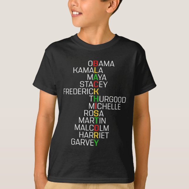 Camiseta Black History Black Leaders Melanin African Men Wo (Frente)