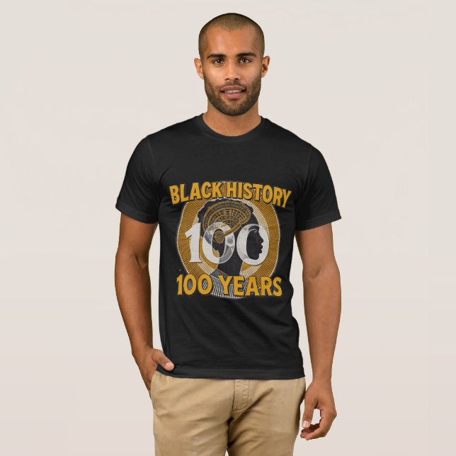 Camiseta Black History Month 100th AnniversaryT-Shirt (Frente Completa)
