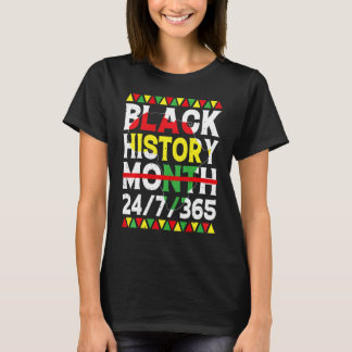 Camiseta Black History Month 247365 Africa Map Melanin 2023