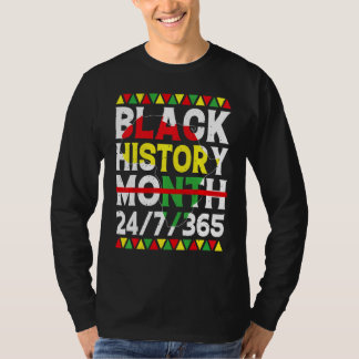 Camiseta Black History Month 247365 Africa Map Melanin 2023