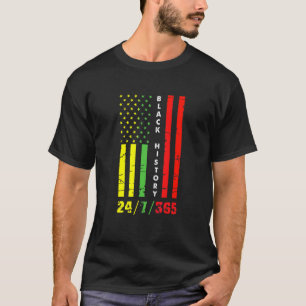 Camiseta Black History Month 247365 African American Flag P