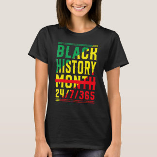 Camiseta Black History Month 247365 Melanin Pride African A