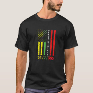 Camiseta Black History Month, 24/7/365 African American Fla