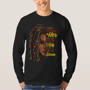 Camiseta Black History Month, a Mão do Cabelo Africano I Am