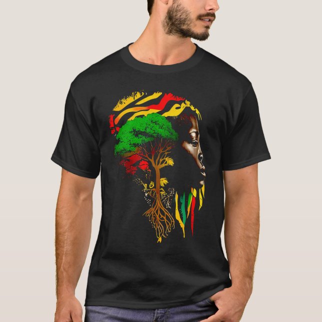 Camiseta Black history month  African American Ancestors' r (Frente)