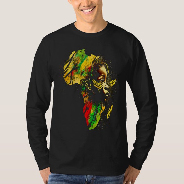 Camiseta Black history month  African American Ancestors' r (Frente)