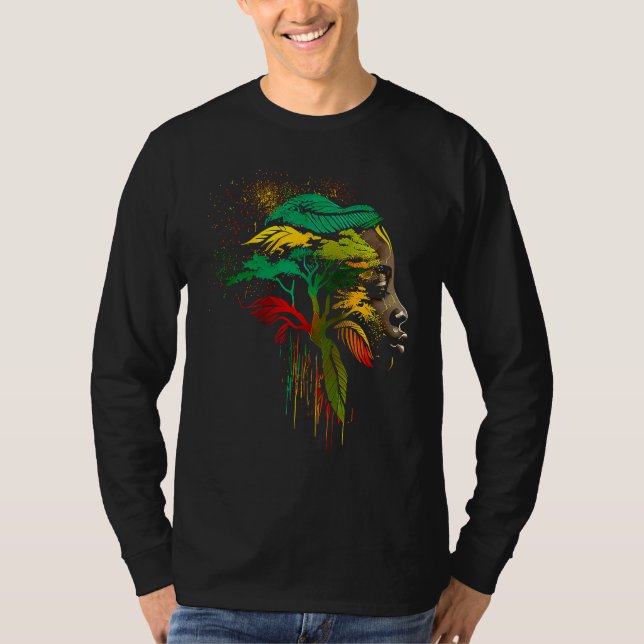 Camiseta Black history month  African American Ancestors' r (Frente)