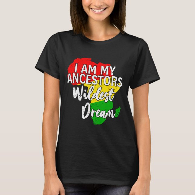 Camiseta Black History Month African American Blm Juneteent (Frente)