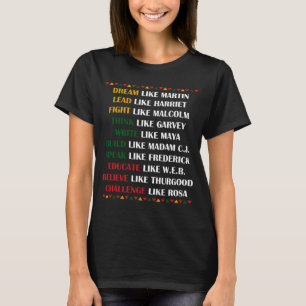 Camiseta Black History Month African American Country Celeb
