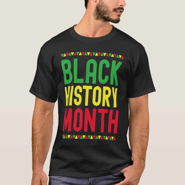 Camiseta Black History Month Afro African Pride Celebration (Frente)