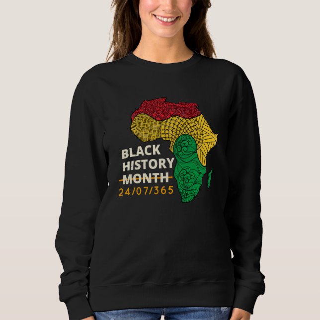 Camiseta Black History Month Afro Melanin Black Women Afro  (Frente)