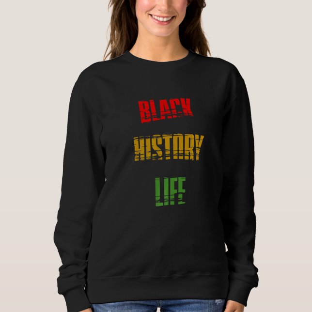 Camiseta Black History Month Black History Life Premium_1 (Frente)