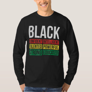Camiseta Black History Month Black Word Art African Pride T