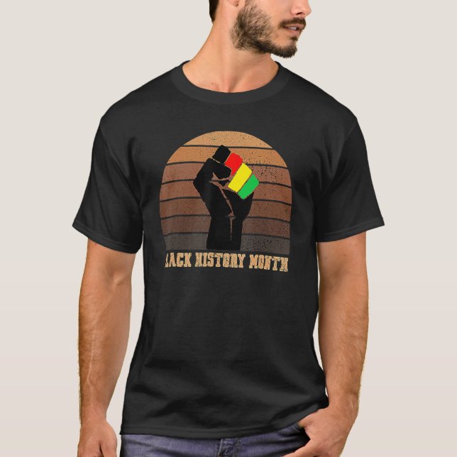 Camiseta Black History Month Fist Black History Month Febru (Frente)