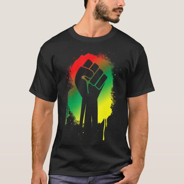 Camiseta Black History Month For Men Women Kids African Pow (Frente)