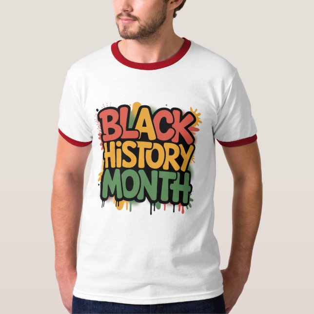 Camiseta Black History Month Graffiti (Frente)
