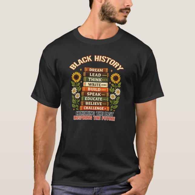 Camiseta Black History Month Leaders Teacher Afro American (Frente)