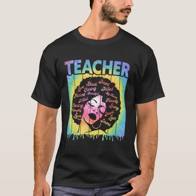Camiseta Black History Month Melanin Afro Women Teachers Ti (Frente)