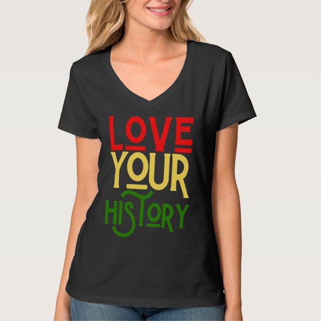 Camiseta Black History Month Melanin Love Family & Communit (Frente)