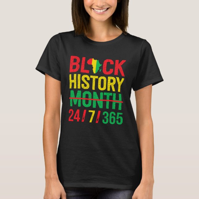 Camiseta Black History Month One Month Cant Hold Our Histor (Frente)