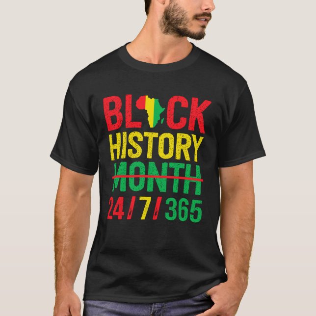 Camiseta Black History Month One Month Cant Hold Our Histor (Frente)