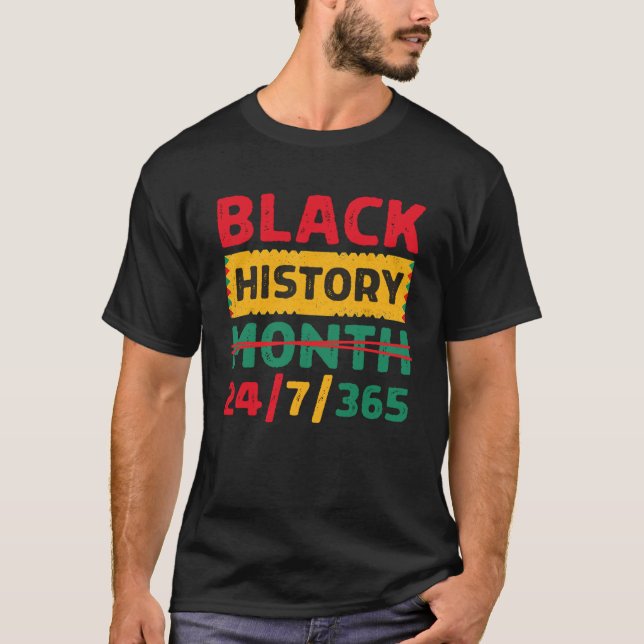 Camiseta Black History Month One Month Cant Hold Our Histor (Frente)