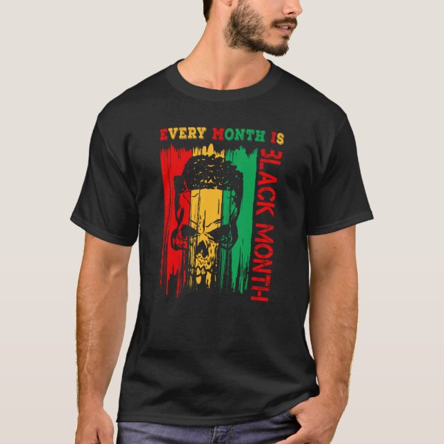 Camiseta Black History Month outfit Every Month is Black Mo (Frente)