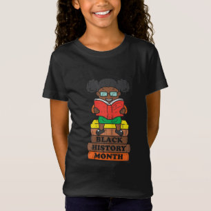 Camiseta Black History Monty Lendo Livro Africano Prid