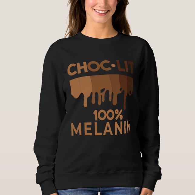 Camiseta Black History Quote Choc Lit Melanin Black Pride B (Frente)