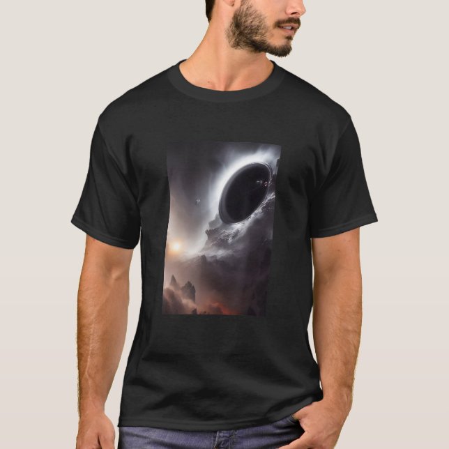 Camiseta Black Hole In A Galaxy Universe Space Science (Frente)