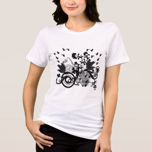 Camiseta Black Irish Swirls and Leprechauns