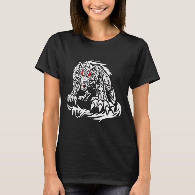 Camiseta Black Jacob Fatu Wolf (Frente)